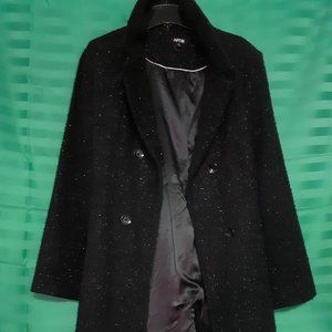 Apt. 9 Men's Black warm winter coat  pre owned